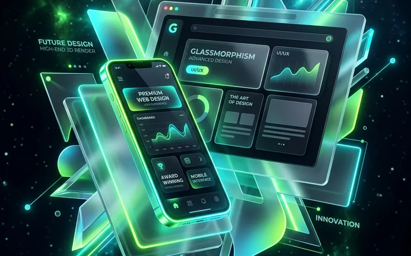 Futuristic Glassmorphic Interface