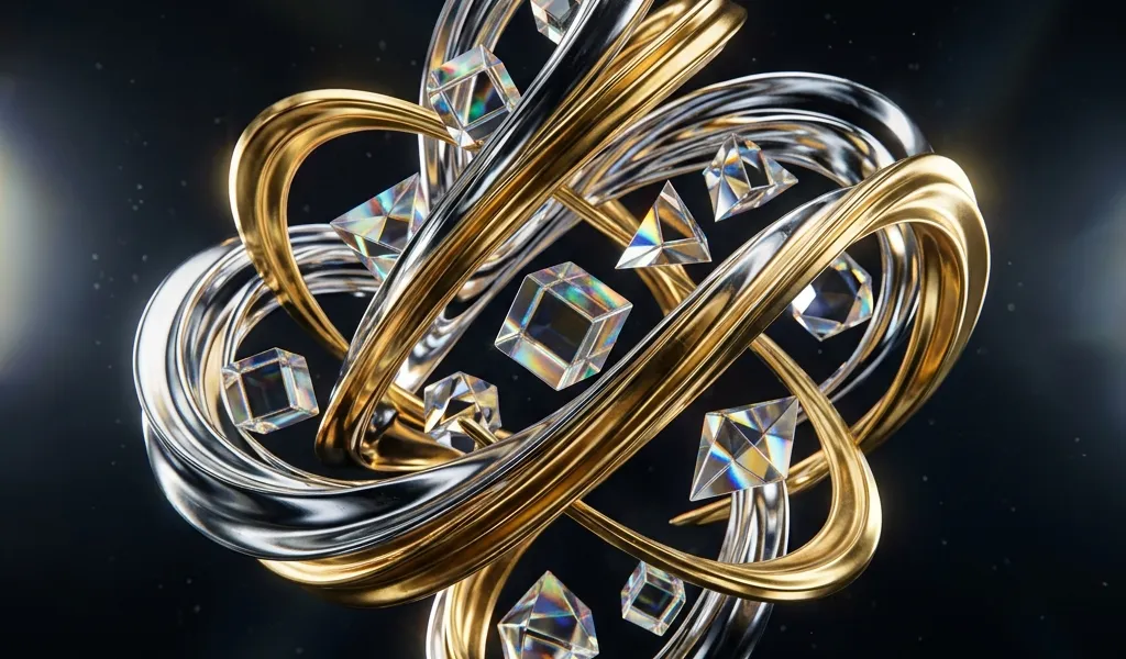 Luxury Chrome Ribbon Brand